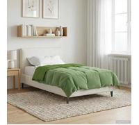 vidaXL Couette d'été 140 x 220 cm Été Microfibre (100% polyester) Vert 42025959