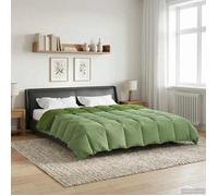 vidaXL Couette d'été 220 x 240 cm Été Microfibre (100% polyester) Vert 42025962