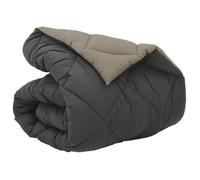 VIDAXL Couette d'hiver microfibre 220 x 155 cm gris clair et anthracite matelassée Oeko-Tex