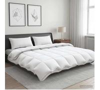vidaXL Couette FULDA 240 x 260 cm 4 saisons 310 GSM Blanc 42042797
