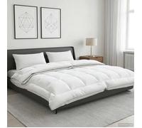 vidaXL Couette TRIER 240x260cm 4 saisons 140+220GSM Blanc 42042845
