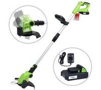 vidaXL Coupe-bordures télescopique avec pack de batteries 20 V 1500 mAh Li-Ion