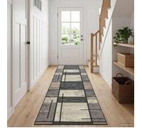vidaXL Coureur de Tapis LESAKA Marron 100 x 250 cm Velours diamant 42045282