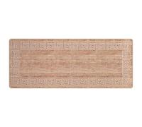 Vidaxl Coureur De Tapis Marsa Blanc 100 X 350 Cm Polyester Et Pvc