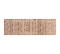 Vidaxl Coureur De Tapis Marsa Blanc 80 X 250 Cm Polyester Et Pvc