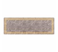 Vidaxl Coureur De Tapis Marsa Gris 100 X 300 Cm Polyester Et Pvc