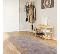 vidaXL Coureur de Tapis MARSA Gris 100 x 300 cm Polyester et PVC 42023362