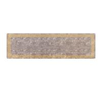 Vidaxl Coureur De Tapis Marsa Gris 100 X 350 Cm Polyester Et Pvc