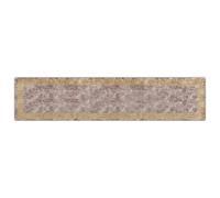 Vidaxl Coureur De Tapis Marsa Gris 80 X 350 Cm Polyester Et Pvc