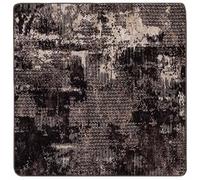 vidaXL Coureur de Tapis MARSA Noir 100 x 100 cm Polyester et PVC