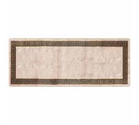Vidaxl Coureur De Tapis Marsa Noir 100 X 250 Cm Polyester Et Pvc