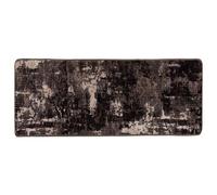 Vidaxl Coureur De Tapis Marsa Noir 100 X 250 Cm Polyester Et Pvc