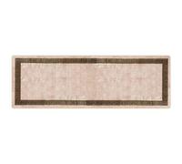 Vidaxl Coureur De Tapis Marsa Noir 100 X 300 Cm Polyester Et Pvc