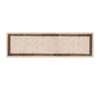Vidaxl Coureur De Tapis Marsa Noir 100 X 350 Cm Polyester Et Pvc