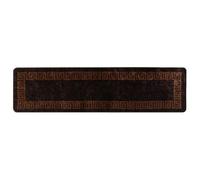 Vidaxl Coureur De Tapis Marsa Noir 100 X 350 Cm Polyester Et Pvc