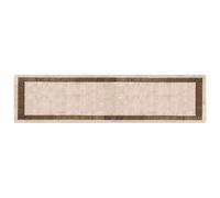 Vidaxl Coureur De Tapis Marsa Noir 100 X 400 Cm Polyester Et Pvc