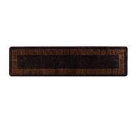 Vidaxl Coureur De Tapis Marsa Noir 100 X 400 Cm Polyester Et Pvc