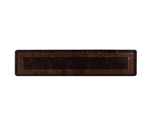 Vidaxl Coureur De Tapis Marsa Noir 50 X 300 Cm Polyester Et Pvc