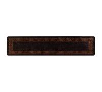 Vidaxl Coureur De Tapis Marsa Noir 50 X 400 Cm Polyester Et Pvc