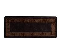 Vidaxl Coureur De Tapis Marsa Noir 80 X 200 Cm Polyester Et Pvc