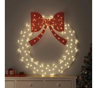 vidaXL Couronne avec 150 LED Blanc chaud 120 cm Acrylique