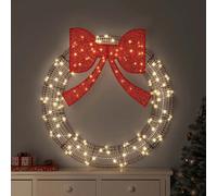 vidaXL Couronne avec 150 LED Blanc chaud 121 x 121 x 10 cm PET