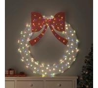 vidaXL Couronne avec des lumières à LED Multicolore 120 cm Acrylique