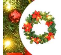 vidaXL Couronne de Noël LED 60 cm - 20 LED