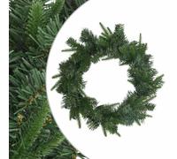 vidaXL Couronne de Noël Vert Ø 50 cm PVC et PE