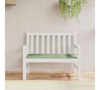 vidaXL Coussin de Banc de Jardin, Galette de Chaise Antidérapante, Décoration Terrasse Patio Salle de Séjour, Motif de Feuilles 120x50x4 cm