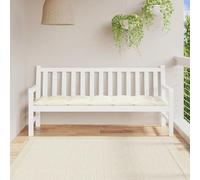 VidaXL Coussin de Banc Blanc Crème