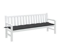 Vidaxl Coussin De Banc De Jardin Anthracite Mélangé 200x50x7 Cm Tissu