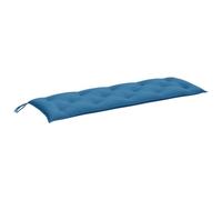 vidaXL Coussin de Banc de Jardin Bleu mélangé 150x50x7 cm Tissu