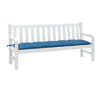 vidaXL Coussin pour banc de jardin Melange Bleu 180x50x7 cm Tissu