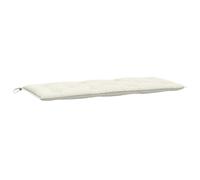 vidaXL Coussin de banc de jardin crème mélangé 120x50x7 cm tissu