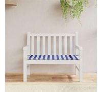 vidaXL Coussin de Banc de Jardin, Galette de Chaise Antidérapante, Décoration Terrasse Patio Salle de Séjour, Rayures Bleues 361135 Or G