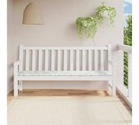 vidaXL Coussin de Banc de Jardin, Galette de Chaise Antidérapante, Décoration Terrasse Patio Salle de Séjour 361204 Blanc G