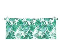 vidaXL Coussin de banc de jardin motif feuilles – Siège terrasse intérieur/extérieur