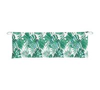 vidaXL Coussin de Banc de Jardin Motif de Feuilles, Coussin de Siège, Coussin de Meuble de Terrasse Patio Salon Extérieur Intérieur