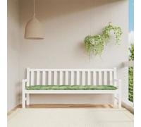 vidaXL Coussin de banc de jardin Motif de feuilles 200x50x7 cm Tissu extérieur