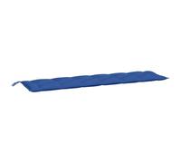 vidaXL Coussin de Banc de Jardin, Revêtement de Banc avec Jeux de Cordes, Coussin d'Extérieur Imperméable, Bleu Royal 200x50x7 cm Tissu Oxford