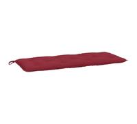 vidaXL Coussin de Banc de Jardin Rouge Bordeaux 120x50x7 cm