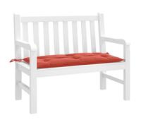 vidaXL Coussin de banc de jardin rouge mélangé 100x50x7 cm Tissu