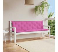 vidaXL Coussins de banc de jardin 2 pcs rose tissu Oxford 361733