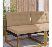 Vidaxl Coussin de canapé d'extérieur 2 pcs Taupe Polyester
