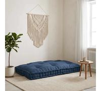 vidaXL Coussin de canapé sur palette Indigo 120 x 80 x 12 cm Tissu