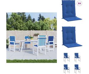 vidaXL Coussin de chaise de jardin pour chaise à dossier bas 4 pcs. 100x50x3 cm - coussin de siège