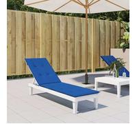 vidaXL Coussin de chaise de terrasse bleu royal (75+105)x50x4 cm 314183