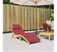 vidaXL Coussin chaise longue - Rouge bordeaux