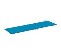 vidaXL Coussin de Chaise Longue, Coussin de Bain de Soleil, Coussins de Transat, Coussin pour Chaise de Jardin Patio Extérieur Arrière-Cour, Bleu 186x58x4 cm Tissu Oxford